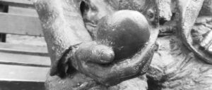 Alan Turing's apple, Sackville Gardens, May 2021.
